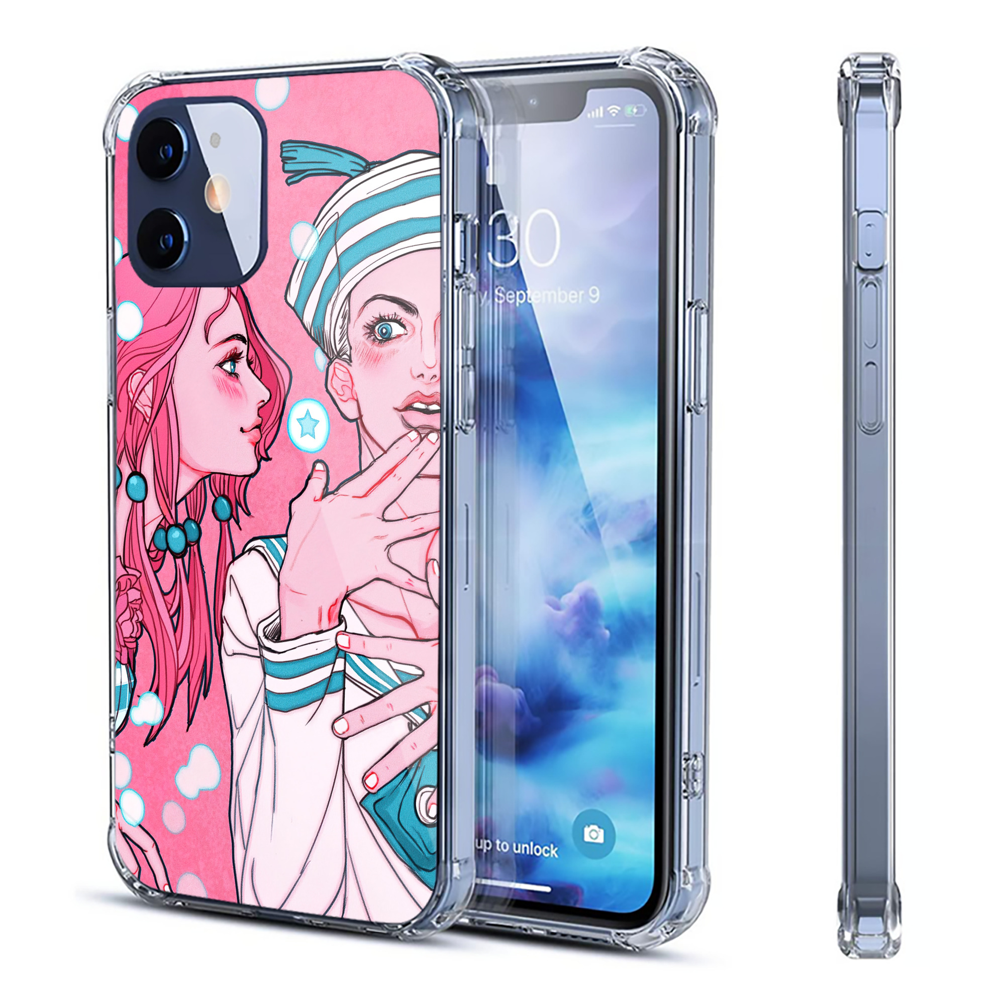 （画像用） ジョジョの奇妙な冒険 JoJo's Bizarre Adventure 【iPhone 12シリーズ対応】透明スマホケース（クリアソフトケース）